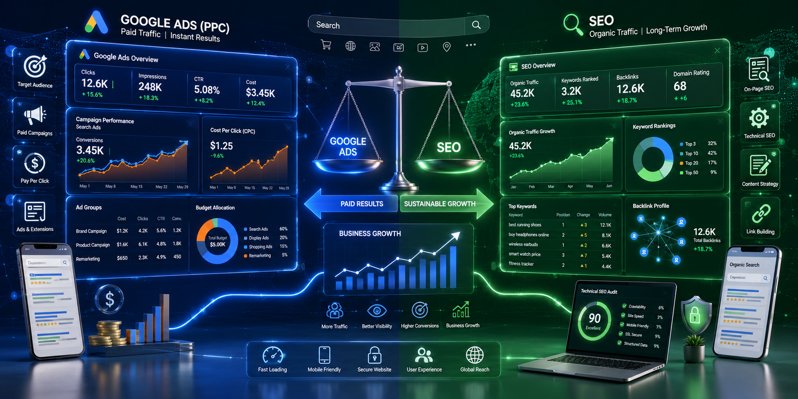 Google Ads vs. SEO: Which Wins on ROI in 2025?
